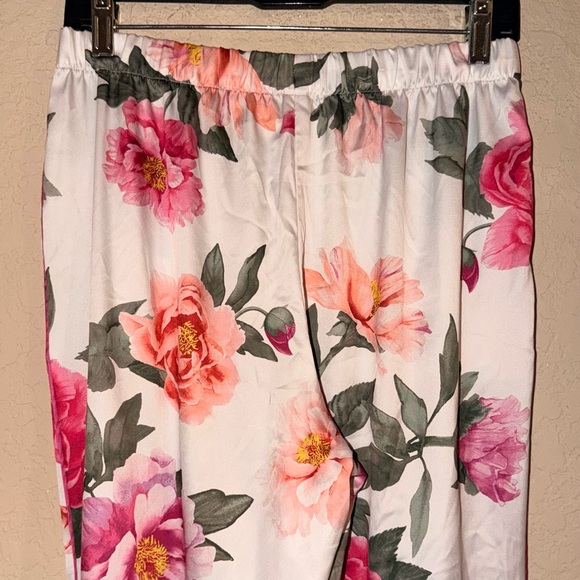 Victoria's Secret Floral Satin Pajama Pants - Pink and Green - Picture 6 of 8